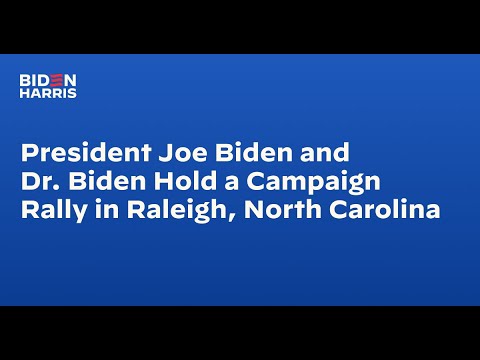 President Biden and Dr. Biden Hold a Campaign Rally in Raleigh, Nor...